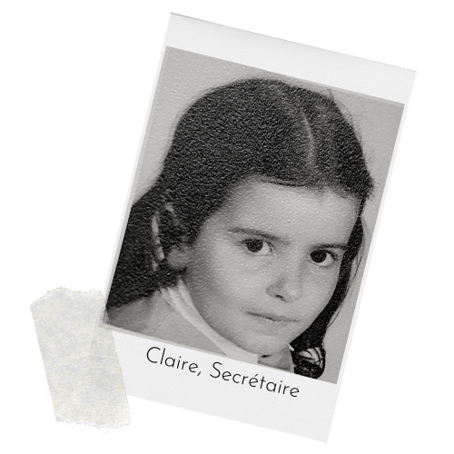 Claire secretaire adj